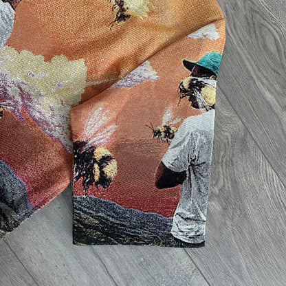 RDMCLOTHINGART tapestry hoodie FLOWER BOY TAPESTRY TEE