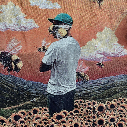 RDMCLOTHINGART tapestry hoodie FLOWER BOY TAPESTRY TEE