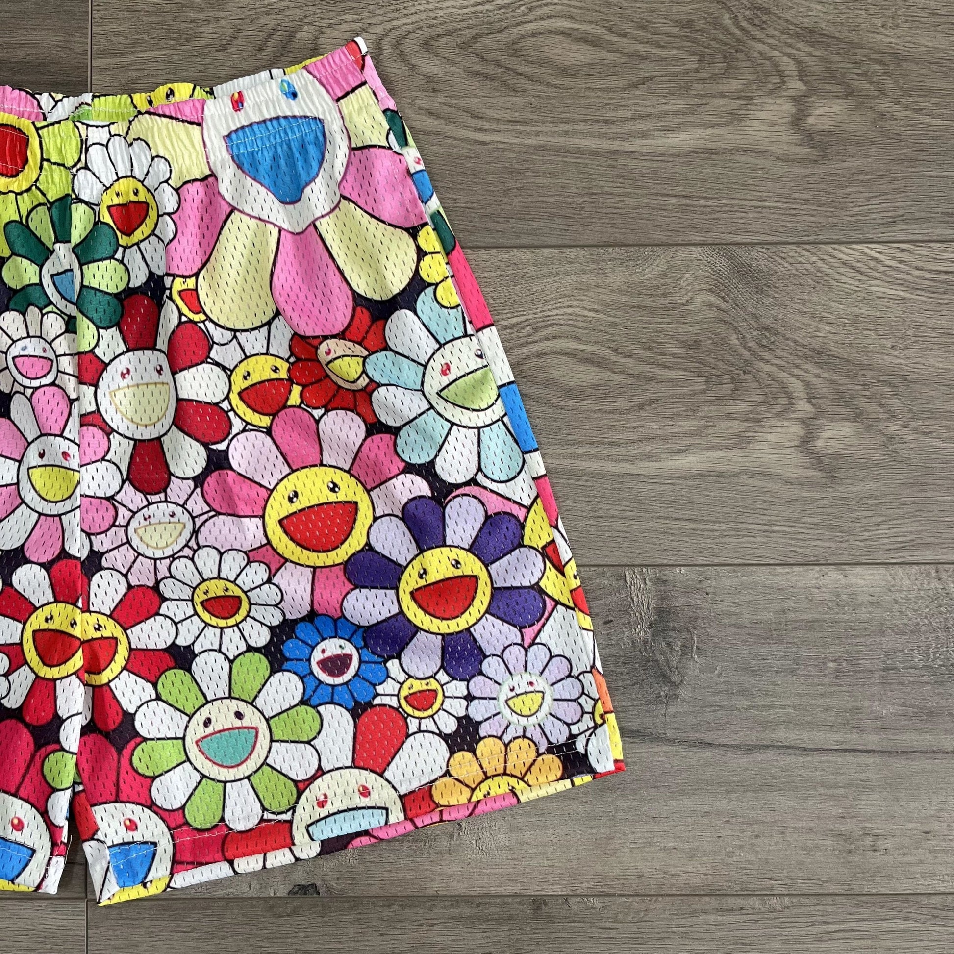 FLOWER MESH SHORTS-8622 - RDMCLOTHINGART
