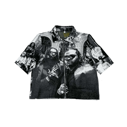 RDMCLOTHINGART tapestry hoodie FREEYSL TAPESTRY TEE