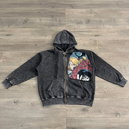 RDMCLOTHINGART tapestry hoodie FULLMETAL ALCHEMIST TAPESTRY PATCH HOODIE-9250