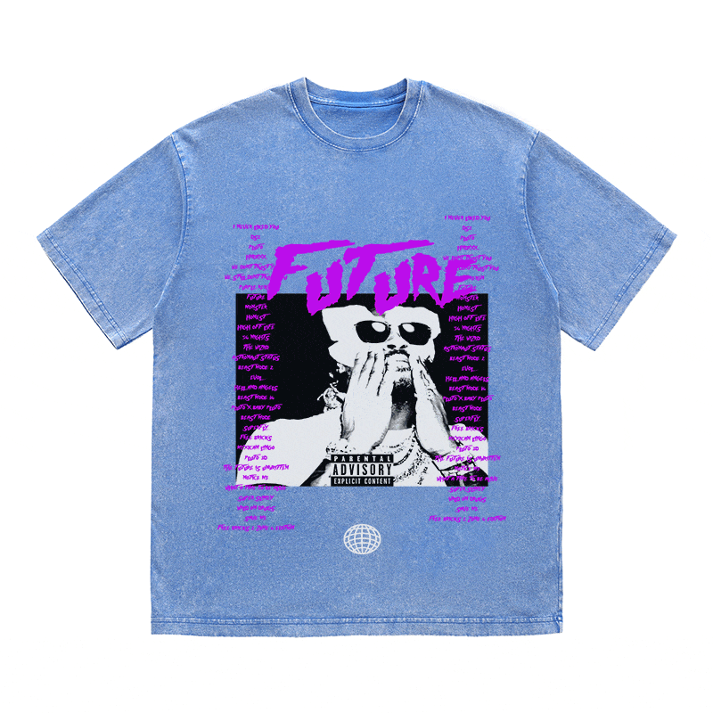 RDMCLOTHINGART tapestry hoodie FUTURE HEAVY WEIGHT COTTON TEE-8931