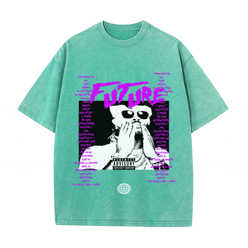 RDMCLOTHINGART tapestry hoodie FUTURE HEAVY WEIGHT COTTON TEE-8931