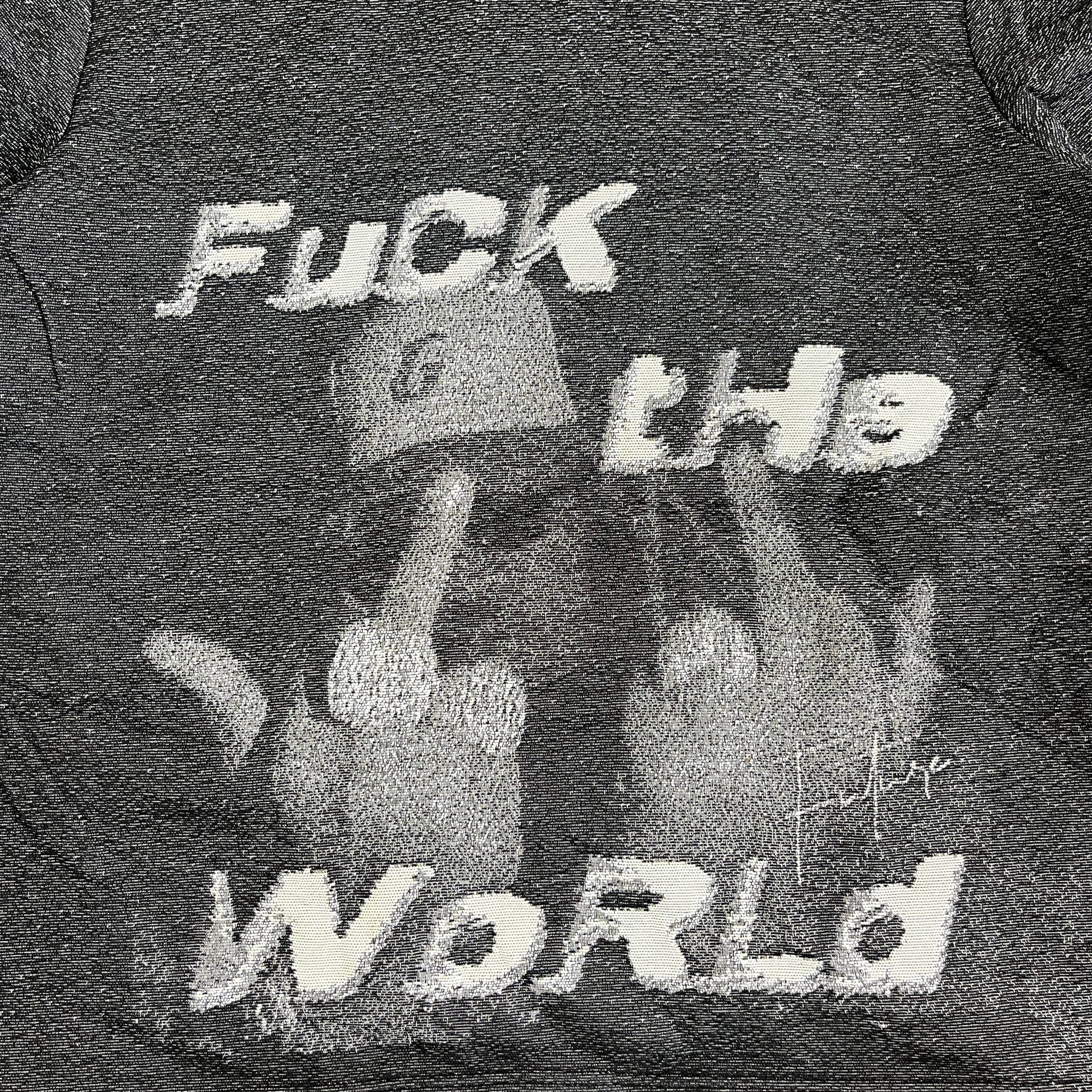FXXK THE WORLD TAPESTRY HOODIE - RDMCLOTHINGART