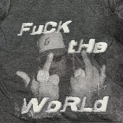 FXXK THE WORLD TAPESTRY HOODIE - RDMCLOTHINGART