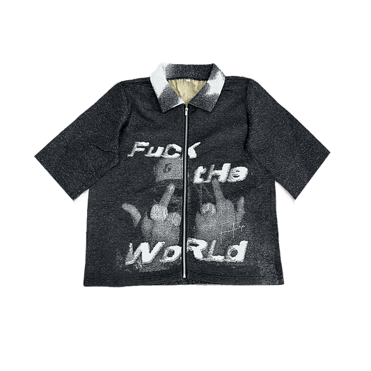 RDMCLOTHINGART tapestry hoodie FXXK THE WORLD TAPESTRY TEE