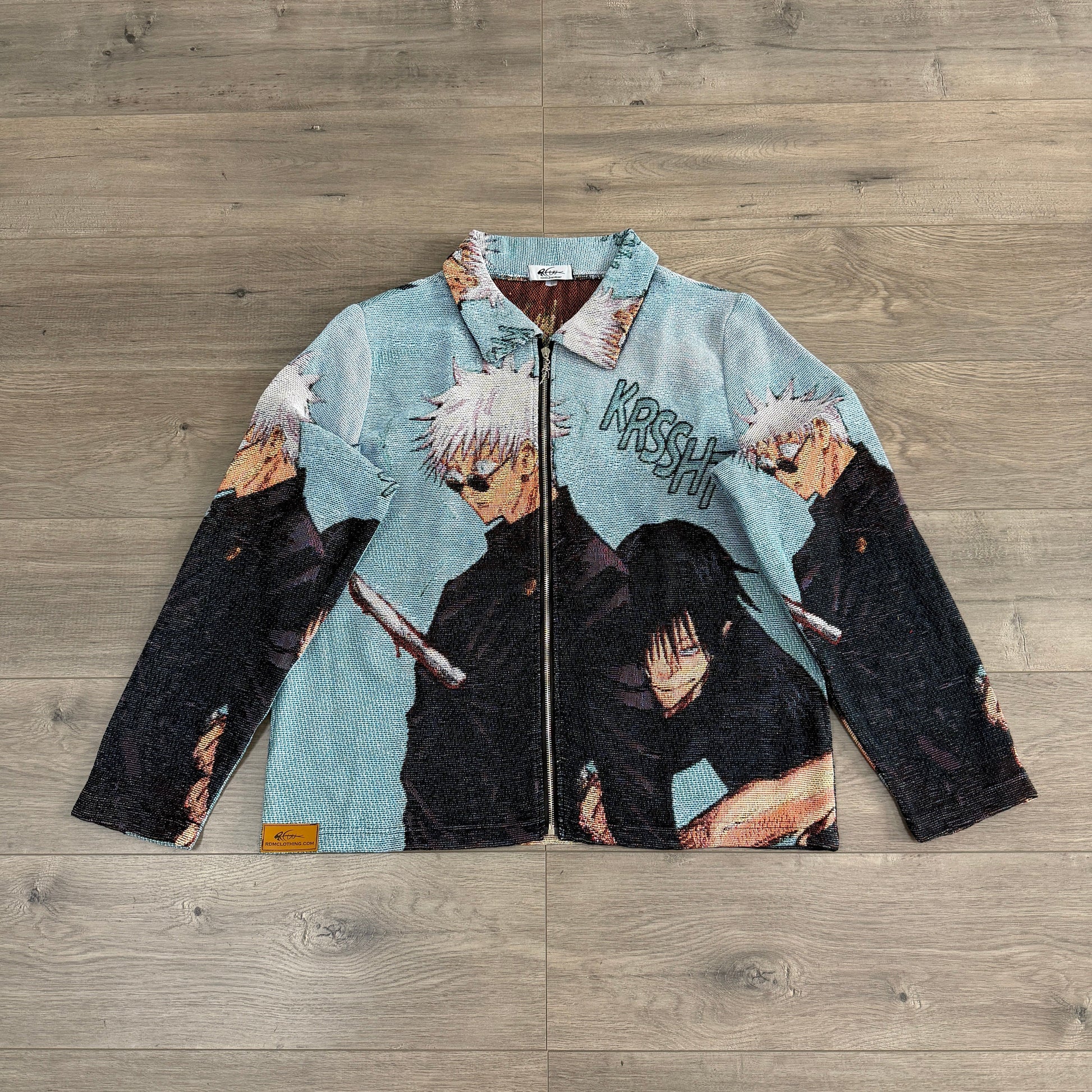 RDMCLOTHINGART tapestry hoodie GOJO VS TOJI TAPESTRY JACKET