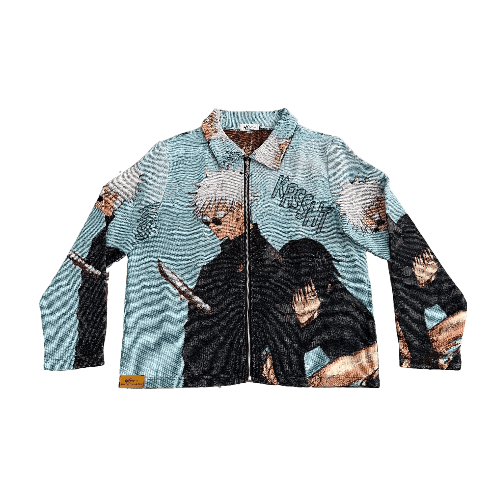 RDMCLOTHINGART tapestry hoodie GOJO VS TOJI TAPESTRY JACKET