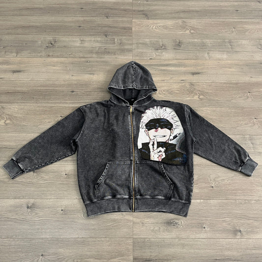 RDMCLOTHINGART tapestry hoodie GOJOU SATORU TAPESTRY PATCH HOODIE-9248