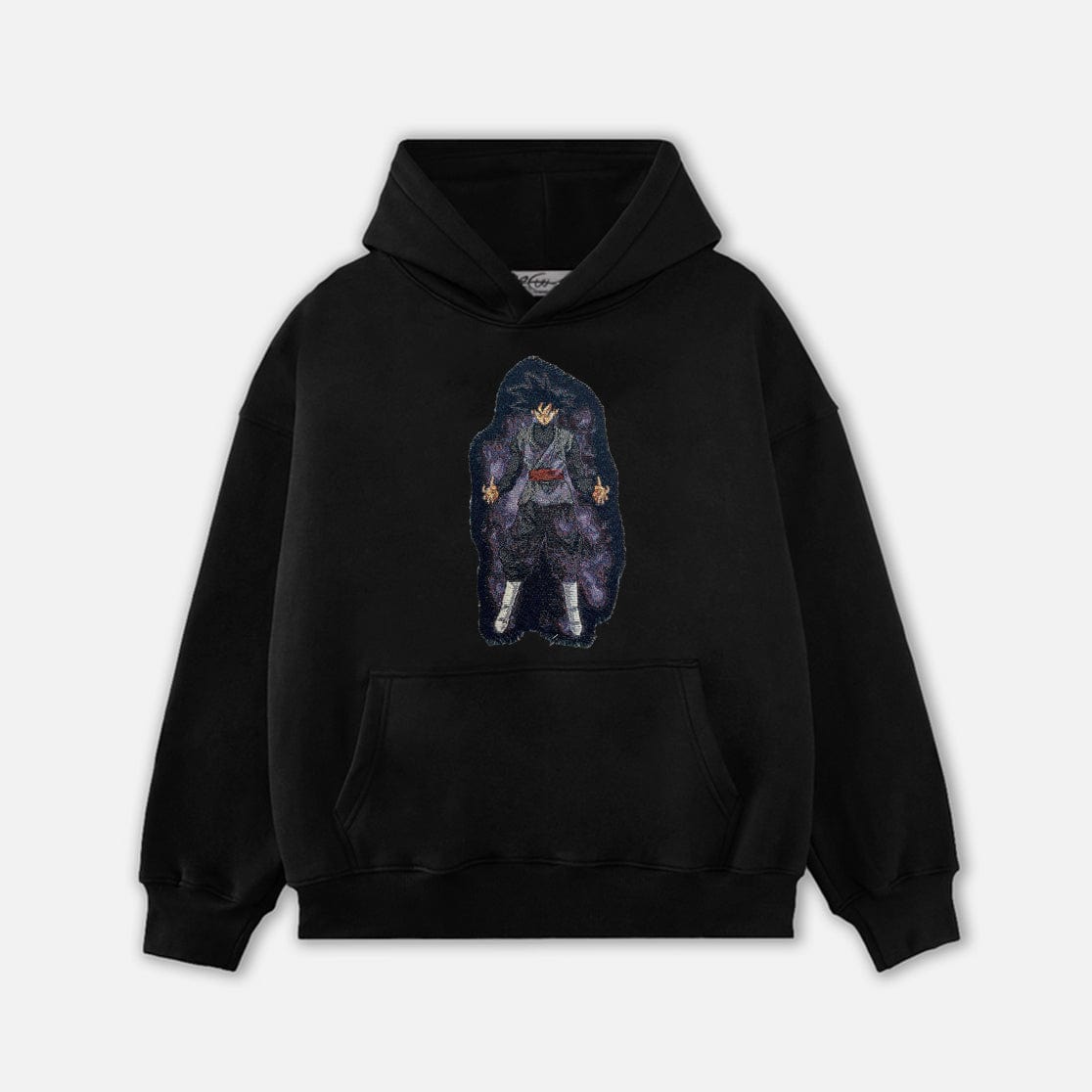 GOKU BLACK TAPESTRY PATCH HOODIE-9084 - RDMCLOTHINGART