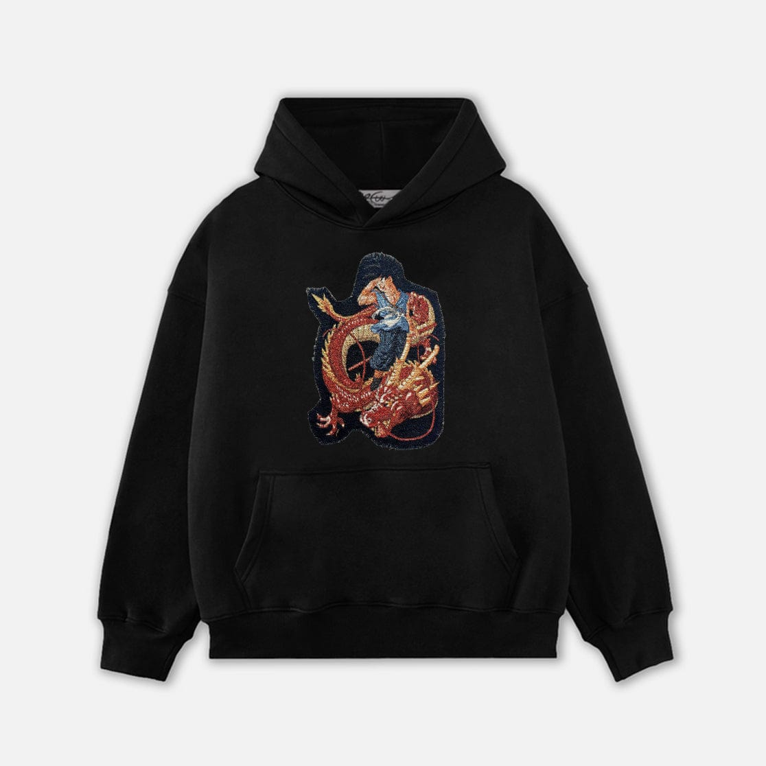 GOKU RED DRAGON TAPESTRY PATCH HOODIE-9076 - RDMCLOTHINGART