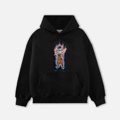 GOKU TAPESTRY PATCH HOODIE-9049 - RDMCLOTHINGART