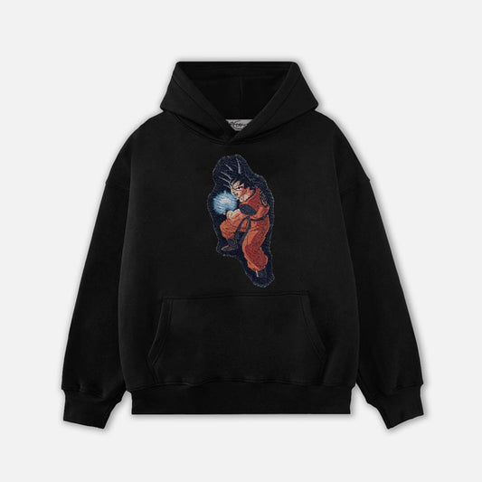 GOKU TAPESTRY PATCH HOODIE-9061 - RDMCLOTHINGART
