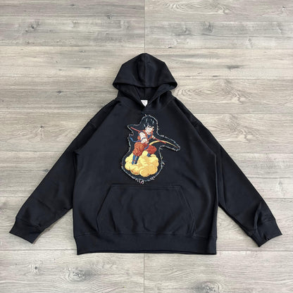 GOKU TAPESTRY PATCH HOODIE-9062 - RDMCLOTHINGART