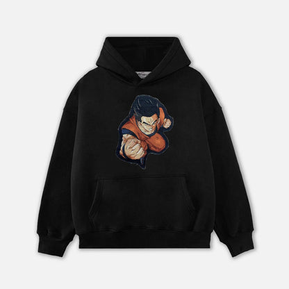 GOKU TAPESTRY PATCH HOODIE-9082 - RDMCLOTHINGART