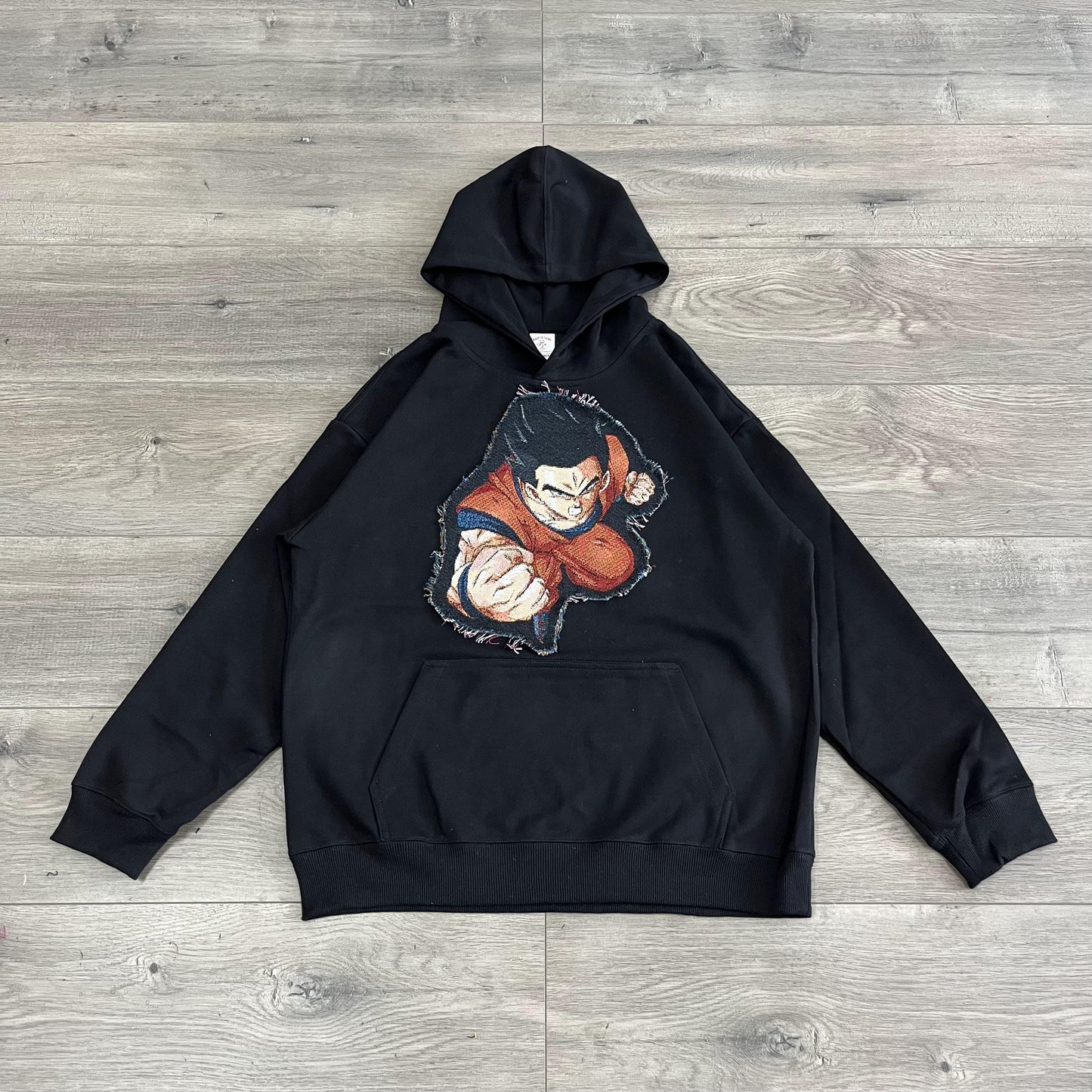 GOKU TAPESTRY PATCH HOODIE-9082 - RDMCLOTHINGART