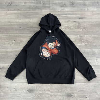 GOKU TAPESTRY PATCH HOODIE-9082 - RDMCLOTHINGART
