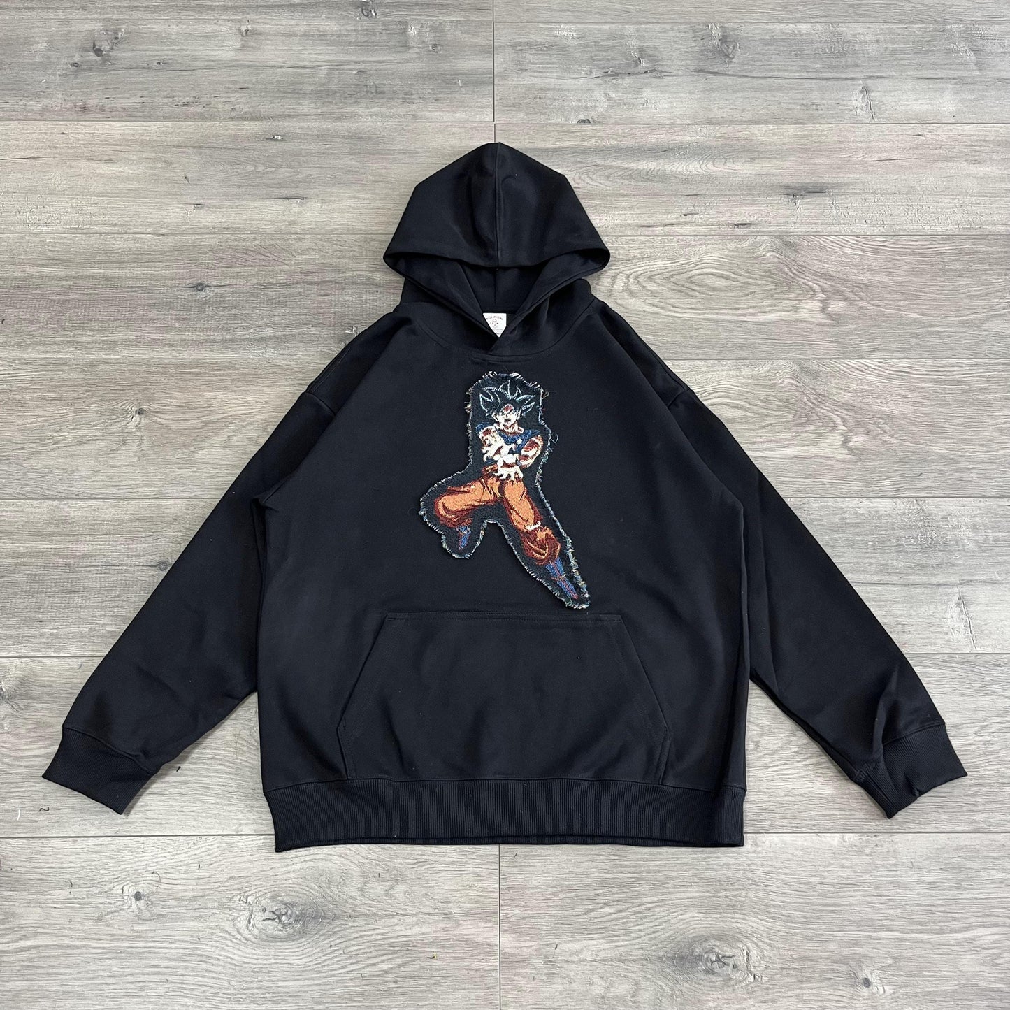 GOKU TAPESTRY PATCH HOODIE-9086 - RDMCLOTHINGART