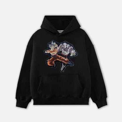 GOKU ULTRA INSTINCT TAPESTRY PATCH HOODIE-9083 - RDMCLOTHINGART