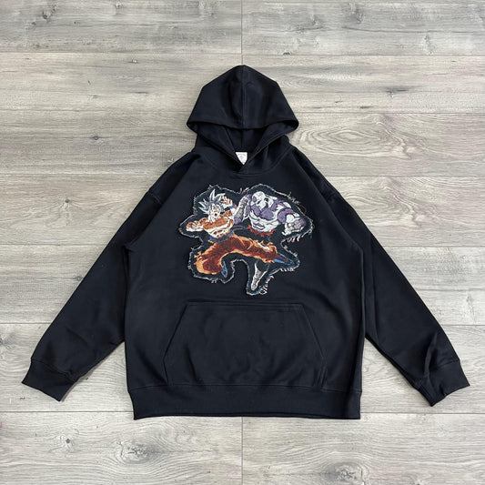 GOKU ULTRA INSTINCT TAPESTRY PATCH HOODIE-9083 - RDMCLOTHINGART