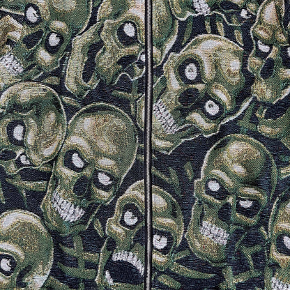 RDMCLOTHINGART tapestry hoodie GREEN SKULL Tapestry JACKET