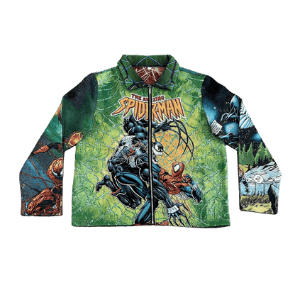 GREEN SPIDER TAPESTRY JACKET - RDMCLOTHINGART