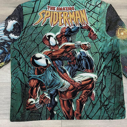 GREEN SPIDERMAN TAPESTRY - RDMCLOTHINGART