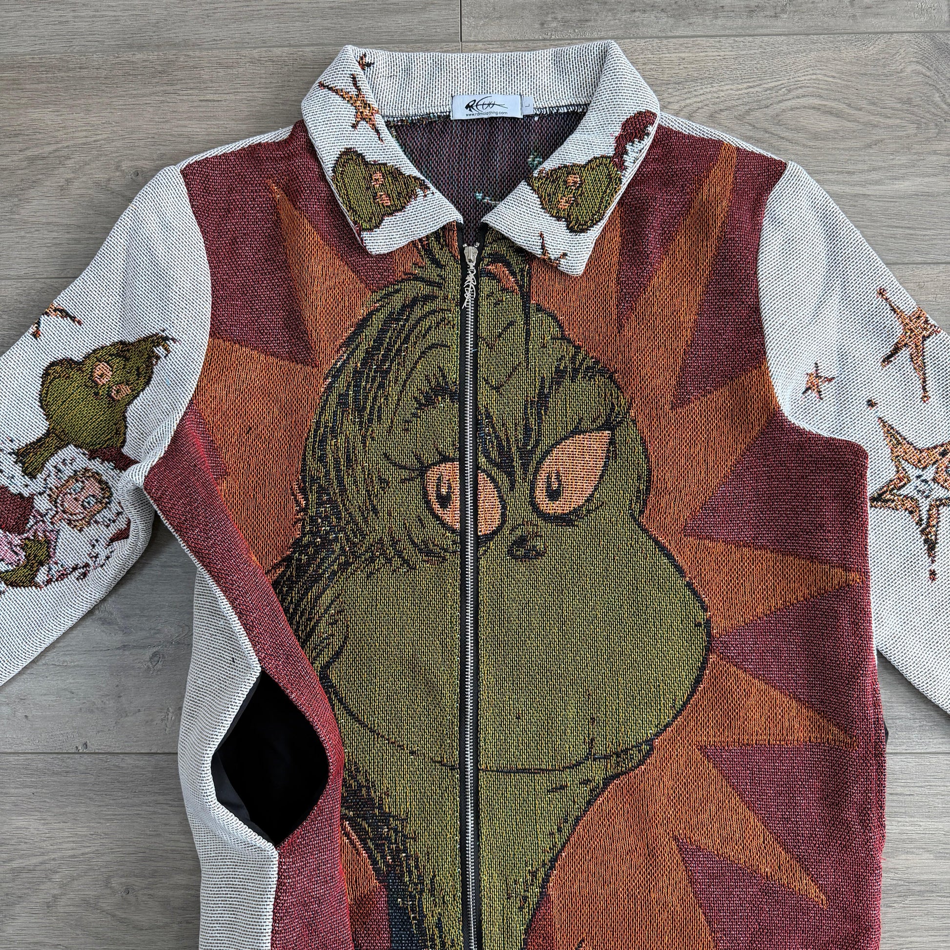 RDMCLOTHINGART tapestry hoodie GRINCH TAPESTRY JACKET