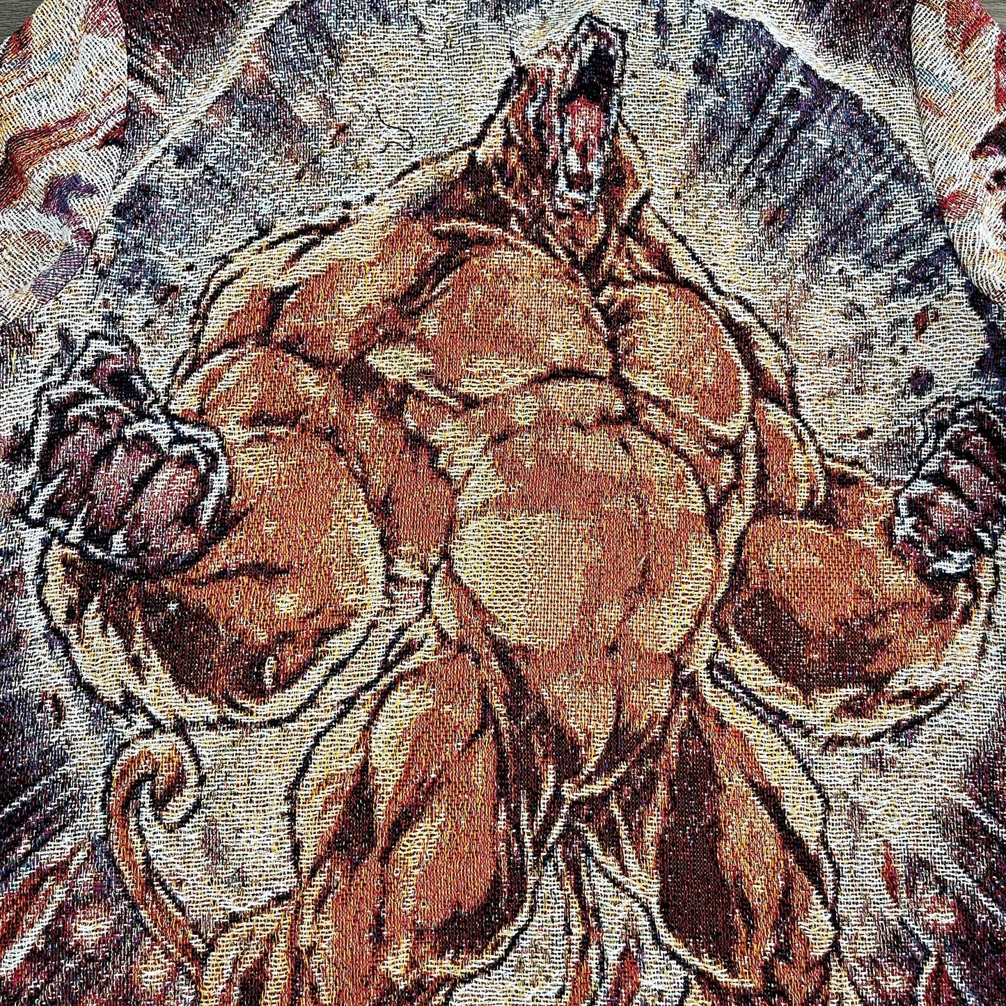 RDMCLOTHINGART tapestry hoodie GT GOKU&VEGETA TAPESTRY TEE