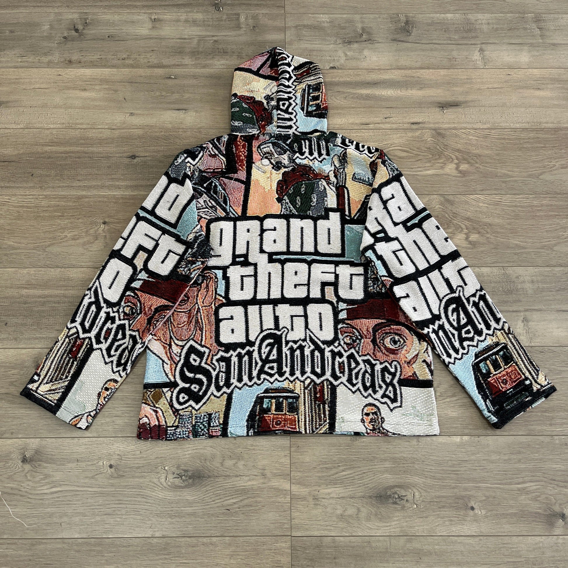 GTA TAPESTRY HOODIE - RDMCLOTHINGART