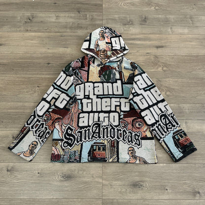 GTA TAPESTRY HOODIE - RDMCLOTHINGART