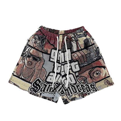 GTA TAPESTRY SHORTS - RDMCLOTHINGART