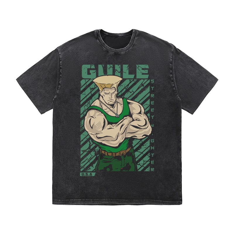 RDMCLOTHINGART tapestry hoodie GUILE HEAVY COTTON TEES-9426
