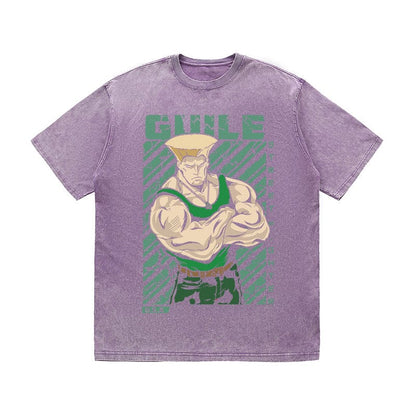 RDMCLOTHINGART tapestry hoodie GUILE HEAVY COTTON TEES-9426