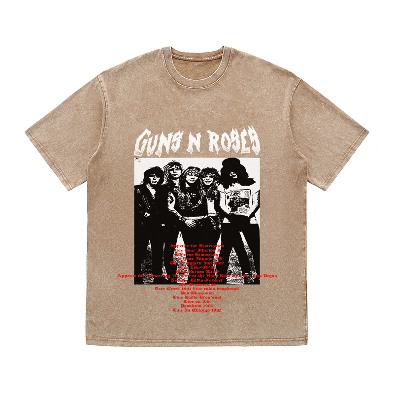 RDMCLOTHINGART tapestry hoodie GUNS N ROSES HEAVY WEIGHT COTTON TEE-8904