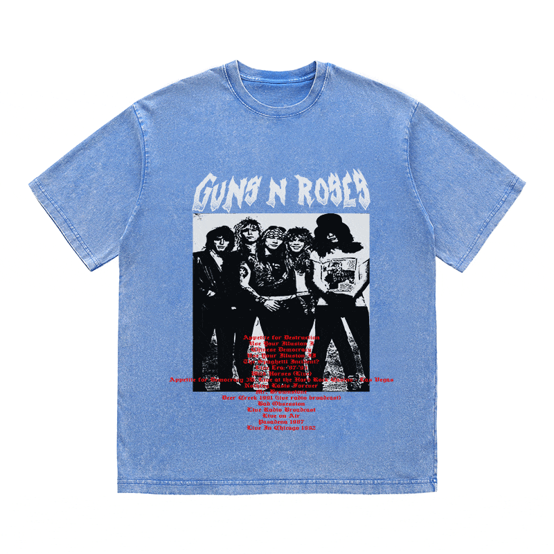 RDMCLOTHINGART tapestry hoodie GUNS N ROSES HEAVY WEIGHT COTTON TEE-8904