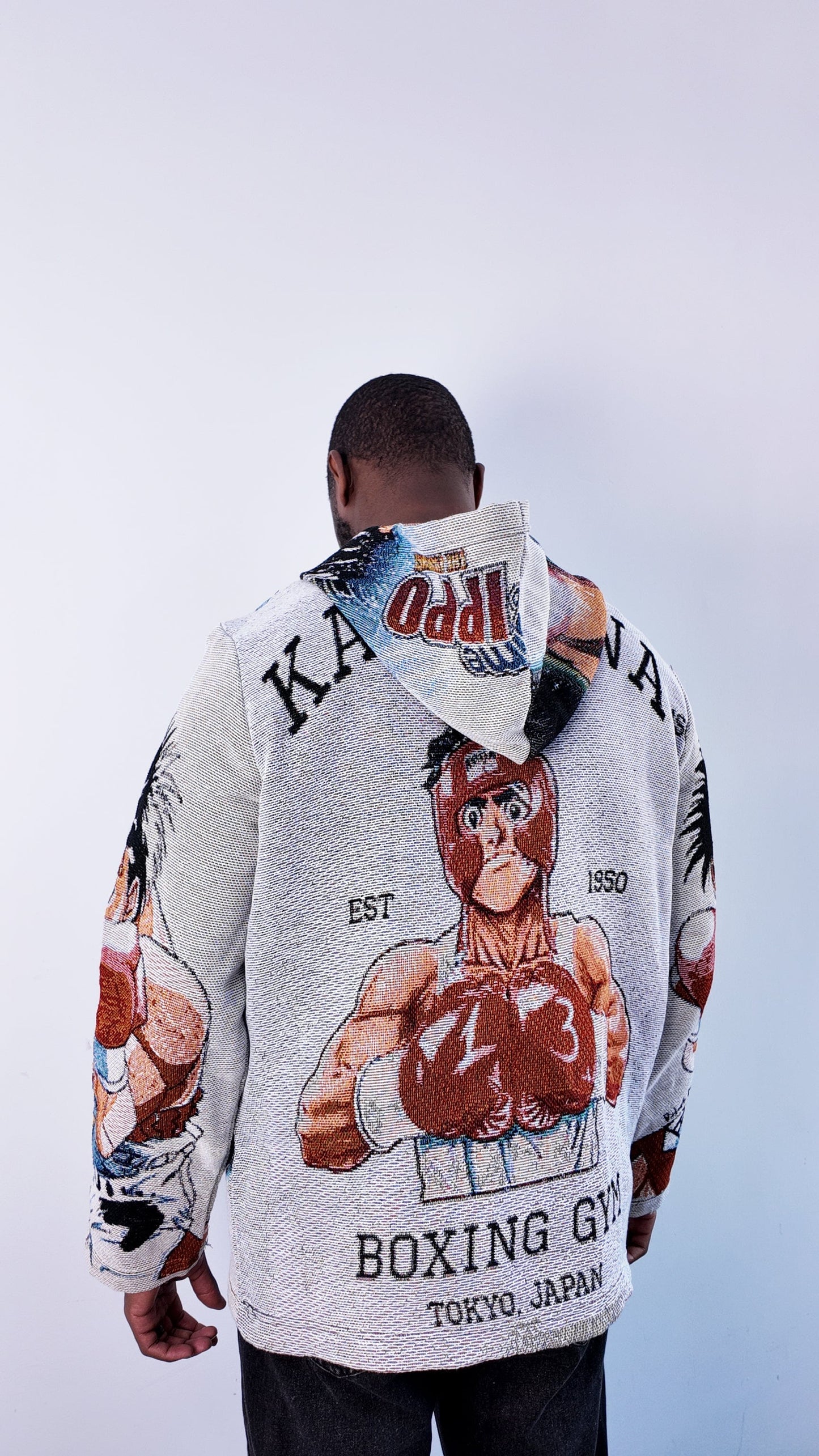 HAJIME NO IPPO V2 TAPESTRY HOODIE - RDMCLOTHINGART
