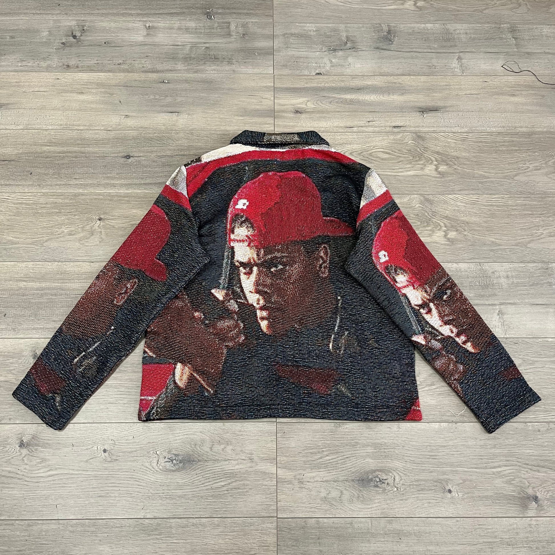 IS U GON SLIDE TAPESTRY JACKET - RDMCLOTHINGART