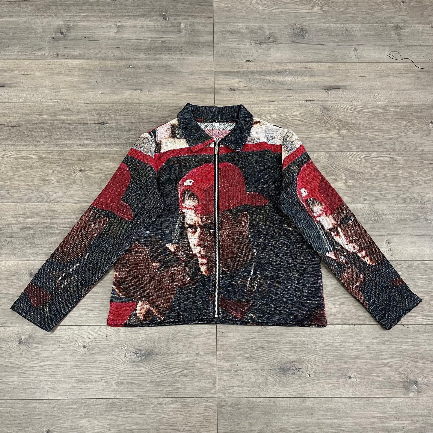 IS U GON SLIDE TAPESTRY JACKET - RDMCLOTHINGART