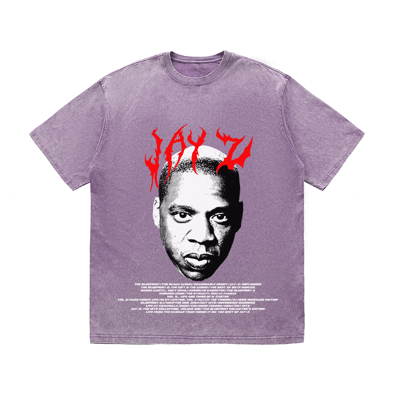 RDMCLOTHINGART tapestry hoodie JAY Z HEAVY WEIGHT COTTON TEE-8934