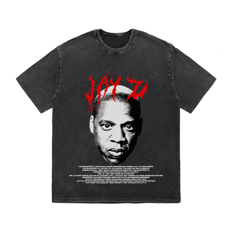 RDMCLOTHINGART tapestry hoodie JAY Z HEAVY WEIGHT COTTON TEE-8934