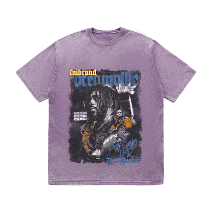 RDMCLOTHINGART tapestry hoodie JCOLE HEAVY WEIGHT COTTON TEE-9327