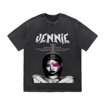 RDMCLOTHINGART tapestry hoodie JENNIE HEAVY WEIGHT COTTON TEE-8906
