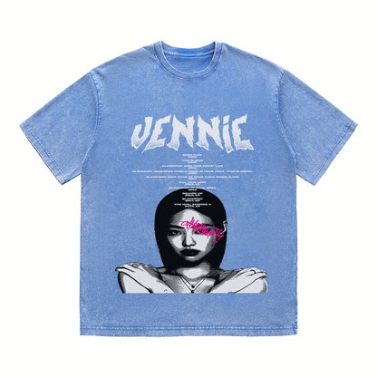 RDMCLOTHINGART tapestry hoodie JENNIE HEAVY WEIGHT COTTON TEE-8906