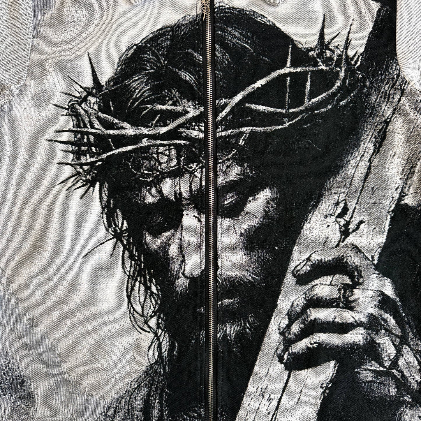 RDMCLOTHINGART tapestry hoodie JESUS V2 TAPESTRY JACKET