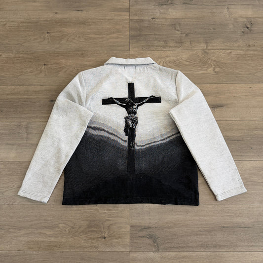 RDMCLOTHINGART tapestry hoodie JESUS V2 TAPESTRY JACKET