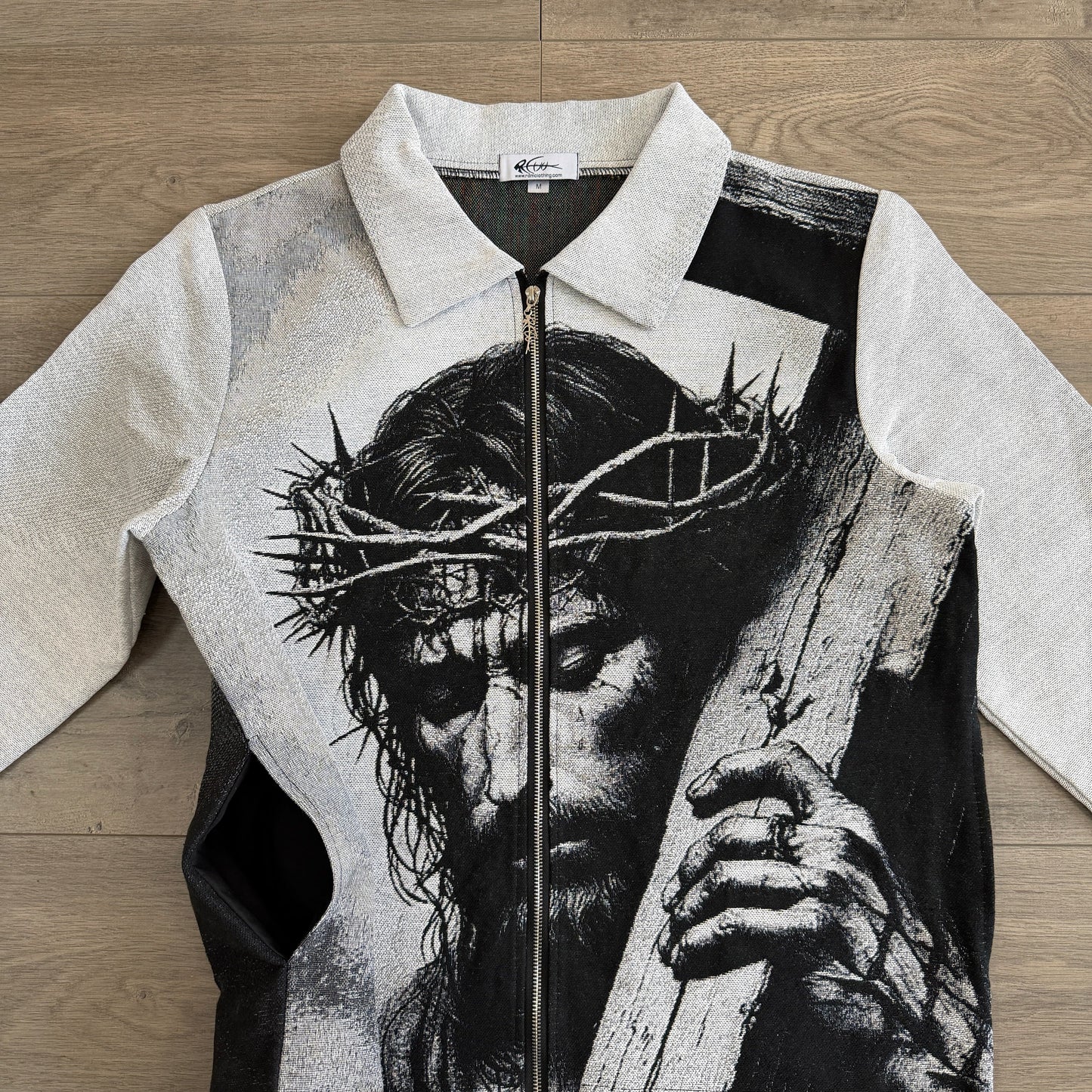 RDMCLOTHINGART tapestry hoodie JESUS V2 TAPESTRY JACKET