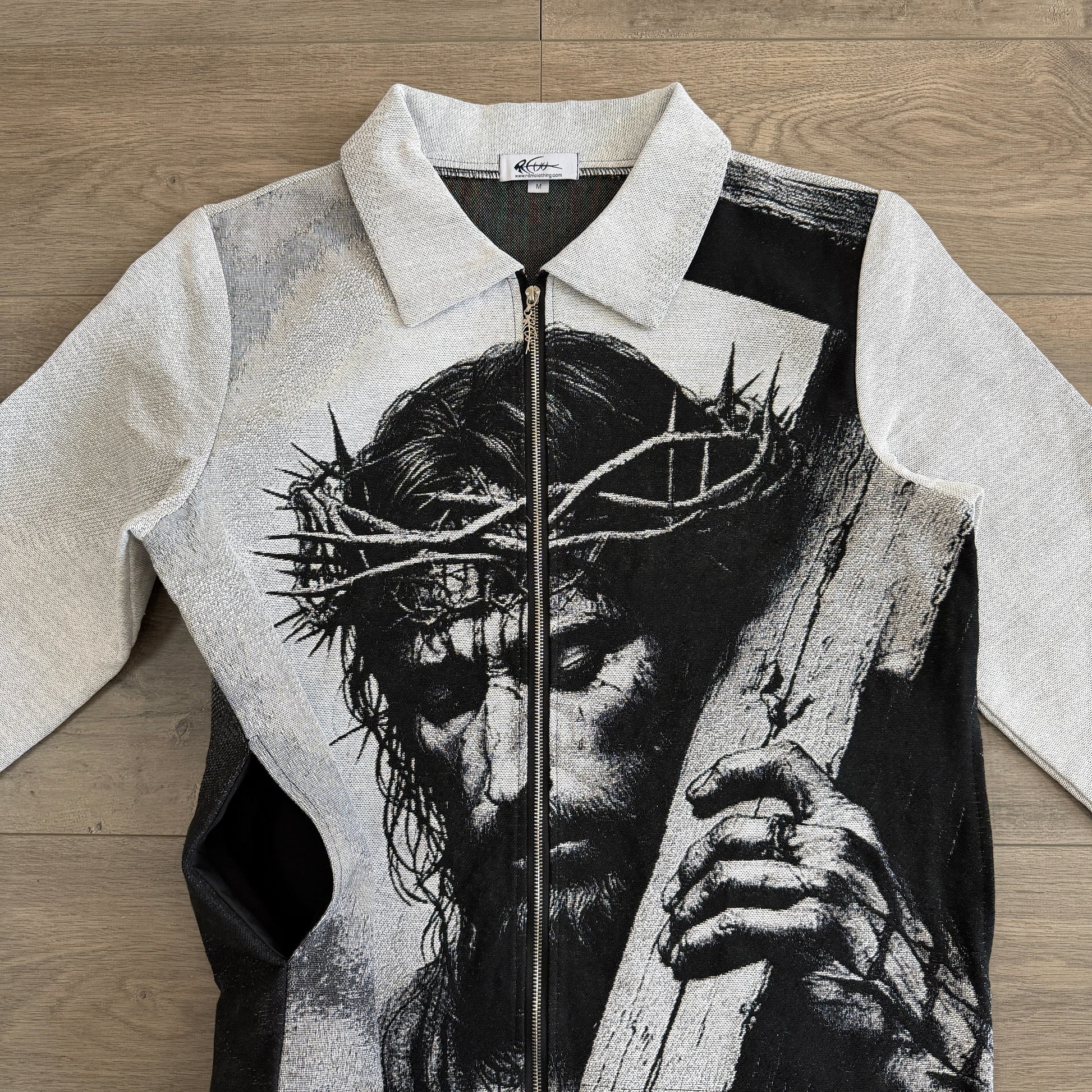 RDMCLOTHINGART tapestry hoodie JESUS V2 TAPESTRY JACKET