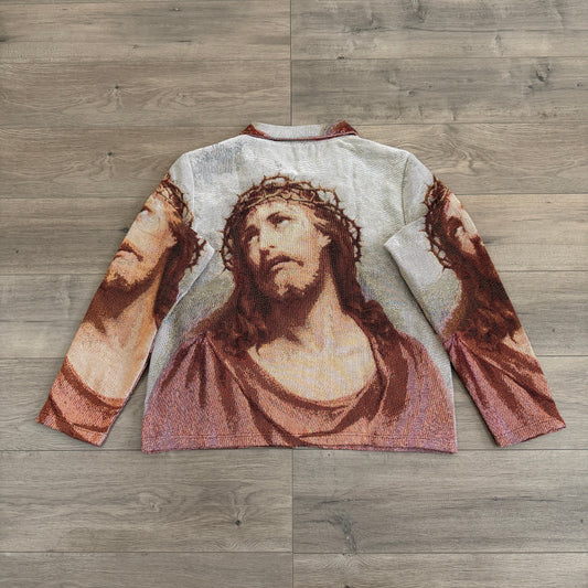 RDMCLOTHINGART tapestry hoodie JESUS V2 TAPESTRY JACKET-98392