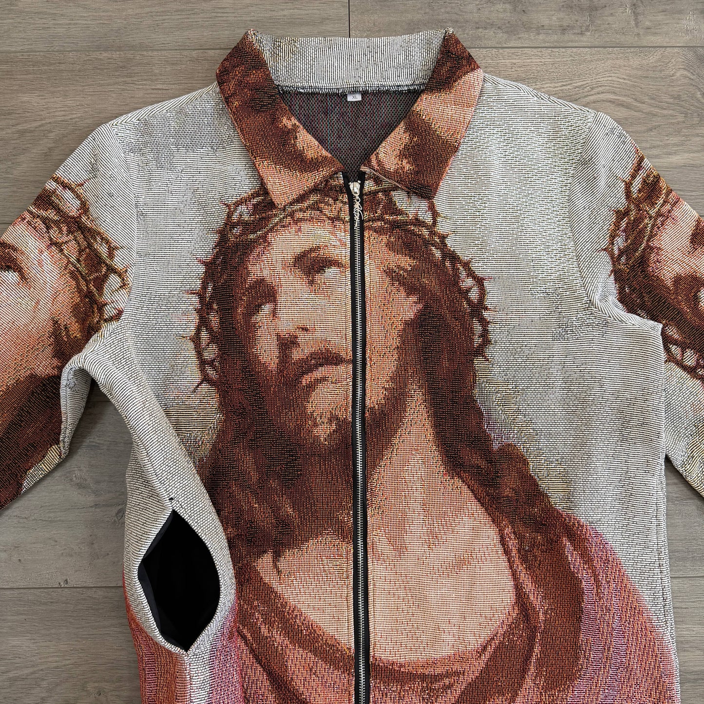 RDMCLOTHINGART tapestry hoodie JESUS V2 TAPESTRY JACKET-98392